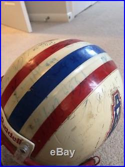 Game Used Houston Oilers Vintage Football Helmet George McNair Signed NFL