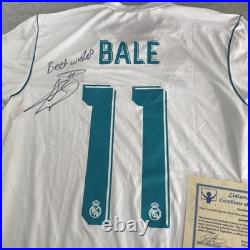 Gareth Bale signed Real Madrid shirt with COA