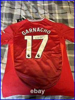 Garnacho hand signed shirt Manchester United 24/25 (RARE)