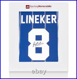 Gary Lineker Signed Leicester City Shirt Home, 1984, Number 8 Gift Box