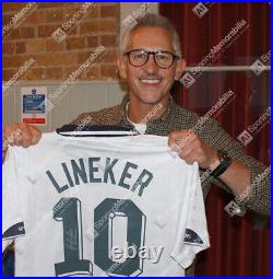 Gary Lineker Signed Tottenham Hotspur Shirt Home, 1991, Number 10