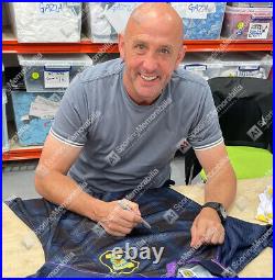 Gary McAllister Signed Scotland Shirt 1996 Gift Box Autograph Jersey