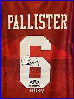 Gary Pallister Signed Manchester United 94/96 Season Home Shirt Comes With a COA
