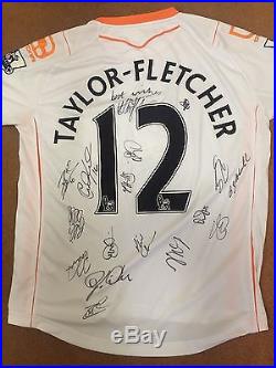 Gary Taylor-Fletcher's Match Worn & Signed BFC Shirt V Man United 22/5/11