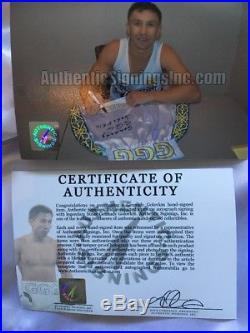 Gennady Golovkin Ggg Boxing Shorts Authentic Signed Autograph