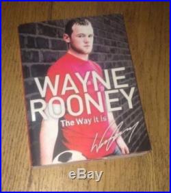 Genuine Wayne Rooney Signed Book