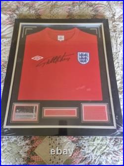 Geoff Hurst Signed and Framed England 1966 Shirt