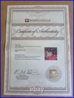 Geoff Hurst Signed and Framed England 1966 Shirt