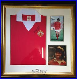 George Best Signed manchester United Shirt With authenticty certificate