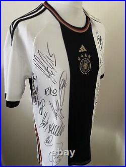 Germany Shirt Signed By 2022 World Cup Squad Inc Havertz, Flick, See Proof