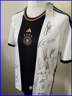 Germany Shirt Signed By 2022 World Cup Squad Inc Havertz, Flick, See Proof