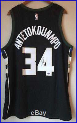 Giannis Antetokounmpo Signed Nike Connect Milwaukee Bucks NBA Swingman Jersey