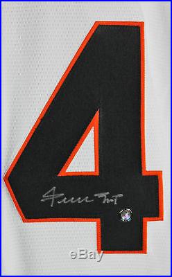 Giants Willie Mays Signed White Majestic Coolbase Jersey Mays Say Hey Hologram