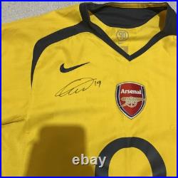 Gilberto Silva Arsenal Signed Shirt RARE