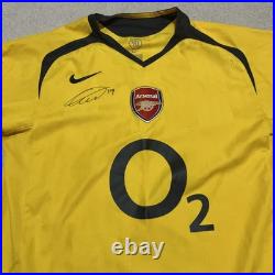 Gilberto Silva Arsenal Signed Shirt RARE