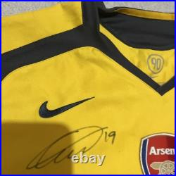 Gilberto Silva Arsenal Signed Shirt RARE