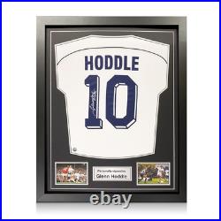 Glenn Hoddle Signed Tottenham Hotspur 1986 Shirt. Number 10. Standard Frame