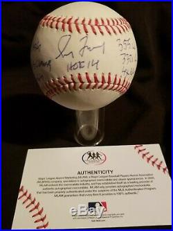 Greg Maddux Signed Baseball With 7 Inscriptions MLB COA Atlanta Braves