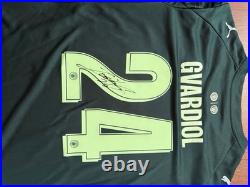 Gvardiol Hand Signed Man City Shirt