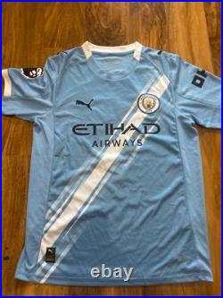 Haaland signed Man City Home Shirt with COA included