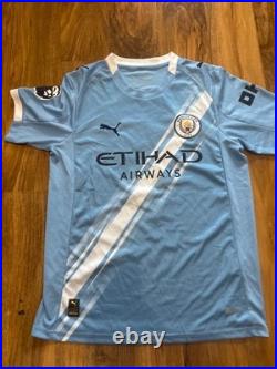 Haaland signed Man City Home Shirt with COA included