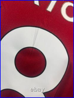 Hand Signed ALBERTO MORENO Liverpool Football Home Shirt Proof