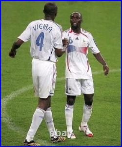Hand Signed CLAUDE MAKELELE France Retro Away Shirt Proof
