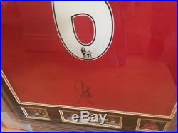 Hand Signed Framed Paul Pogba Manchester United Shirt Pogback Ibrahimovic