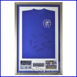 Hand Signed & Framed Rangers European Cup Shirt 1972 Winners