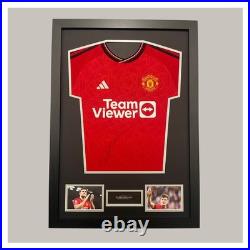 Hand Signed Harry Maguire Manchester United Framed Display + Coa