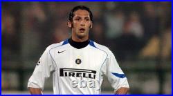 Hand Signed MARCO MATERAZZI Inter Milan Retro Away Shirt Proof