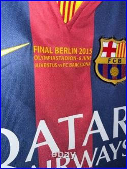 Hand Signed SERGI ROBERTO FC Barcelona Retro Home Shirt UCL Proof