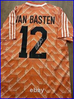 Hand Signed Van Basten Netherlands Holland Shirt With Coa Included