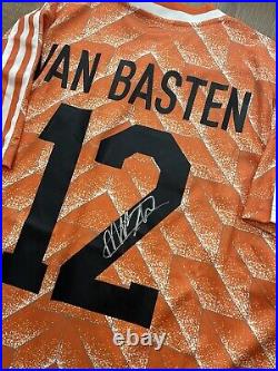 Hand Signed Van Basten Netherlands Holland Shirt With Coa Included