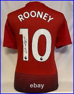 Hand Signed Wayne Rooney Modern Manchester United Football Shirt £119