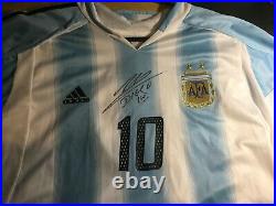 Hand signed Diego Maradona Argentina Shirt with COA