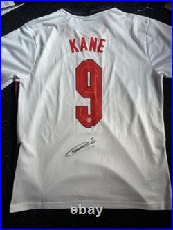 Harry Kane Signed England Shirt With COA Bayern Munich