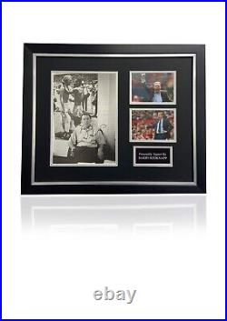 Harry Rednapp Hand Signed Framed Photo Card Montage Football With COA