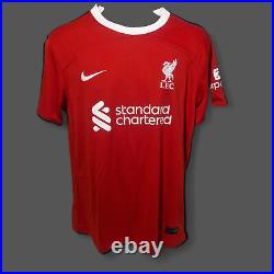 Harvey Elliott Liverpool 23/24 Signed Football Shirt COA Proof