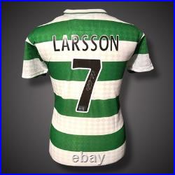 Henrik Larsson Hand Signed Celtic Shirt With COA £299