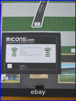 Henrik Larsson Signed & Framed Celtic Shirt With Icons Authentication
