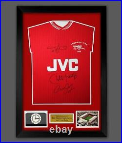 Highbury Arsenal Legends Hand Signed Football Shirt In A Framed Display