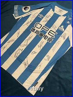 Huddersfield Town Home Shirt 18/19 Signed with COA