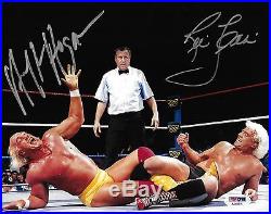 Hulk Hogan & Ric Flair Signed WWE 8x10 Photo PSA/DNA Legends Picture Autograph