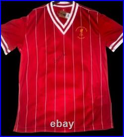 Ian Rush Signed Liverpool Fc Rome 1984 Champions League Final Shirt Exact Proof