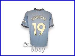 Ilkay Gundogan Manchester City 24/25 Signed Football Shirt COA