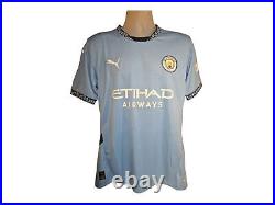 Ilkay Gundogan Manchester City 24/25 Signed Football Shirt COA