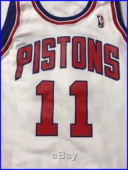 Isiah Thomas 1992-93 Signed Authentic Team Game Jersey Champion Pistons Used