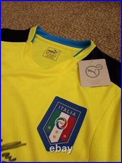 Italy Goalkeeper GK Shirt Signed By Gianluigi Buffon With Guarantee