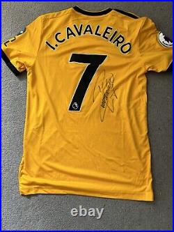 Ivan Cavaleiro Wolves FC Signed Match Worn Home Shirt With COA